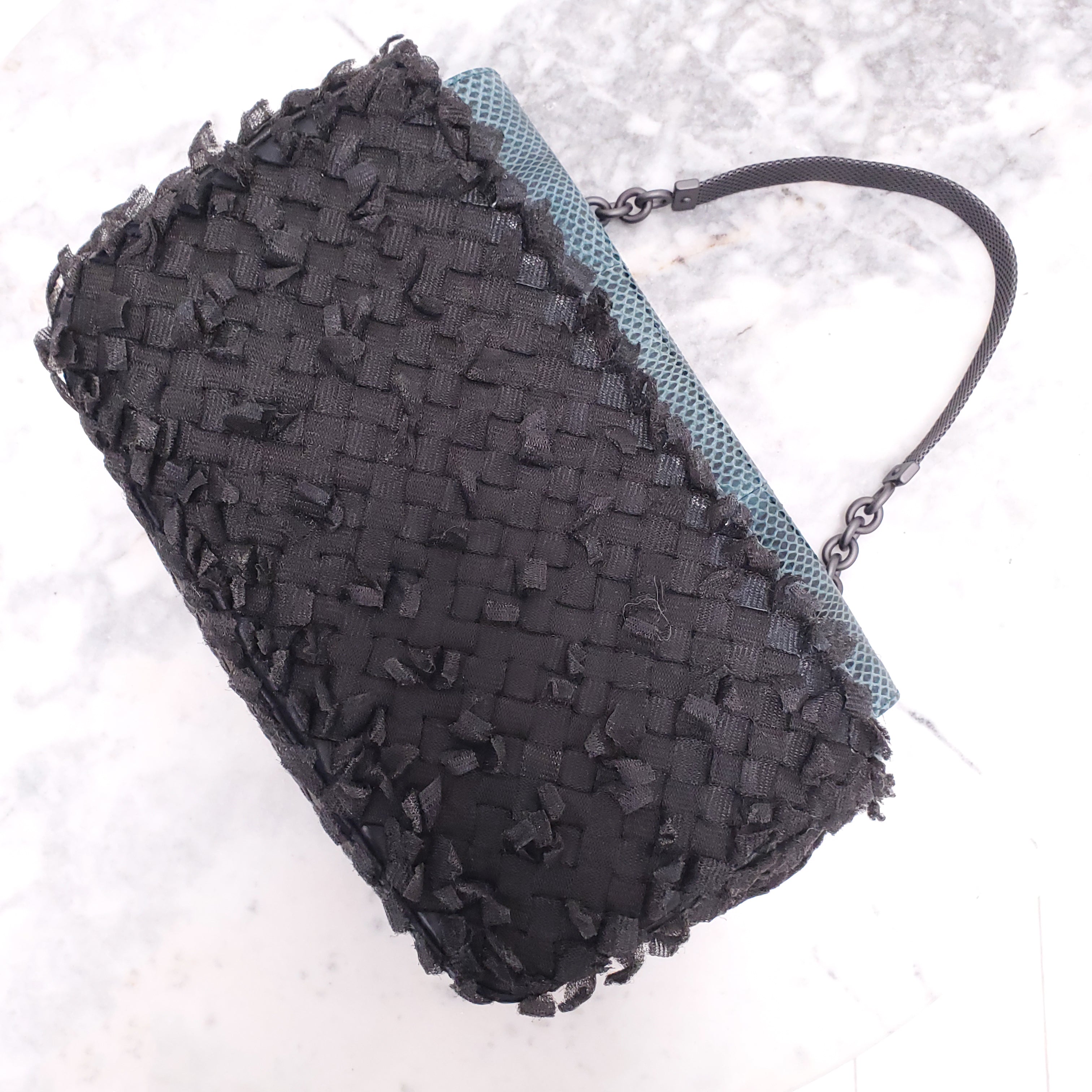 BOTTEGA VENETA INTRECCIATO PANELLED HANDBAG