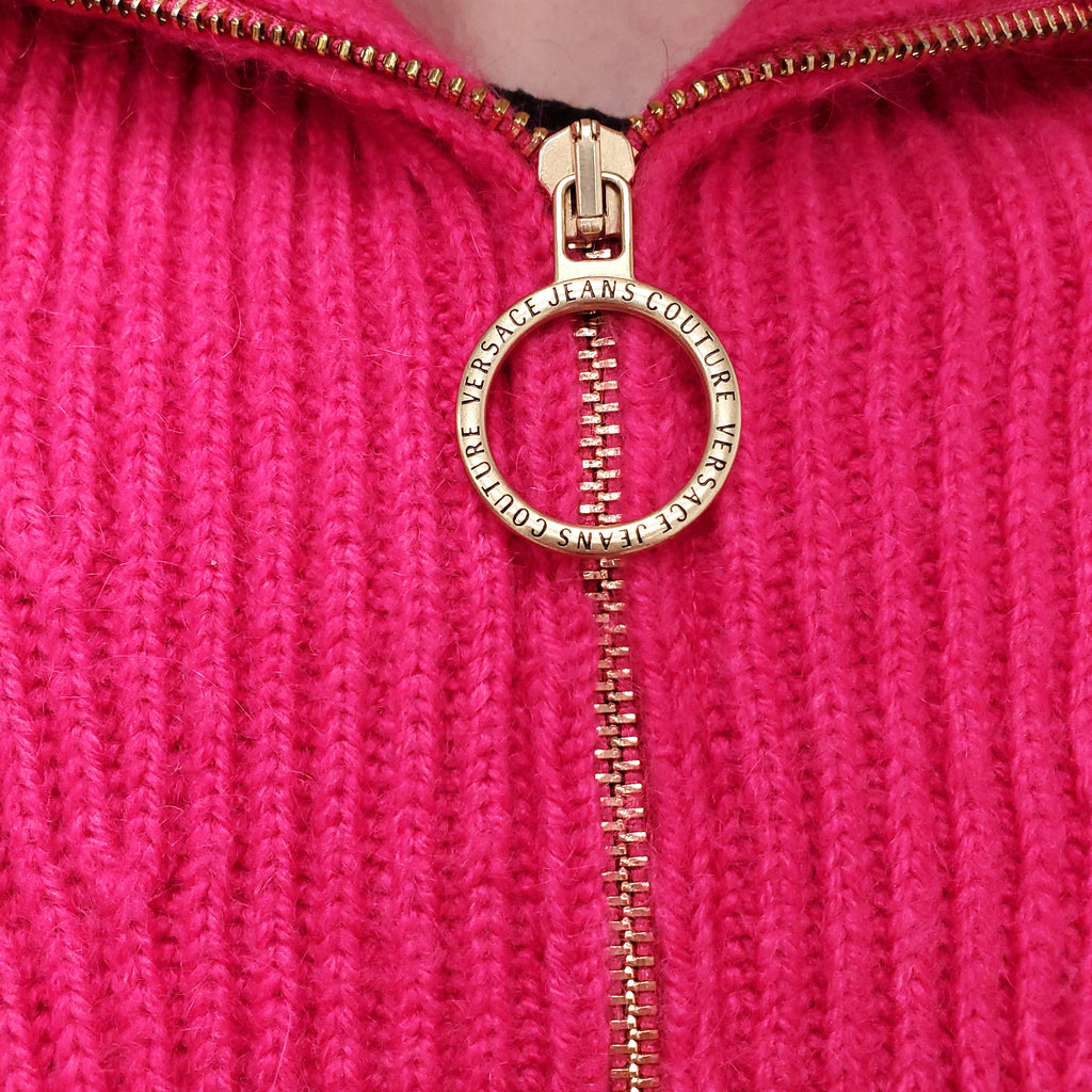 VERSACE JEANS COUTURE PINK SWEATER - SIZE L