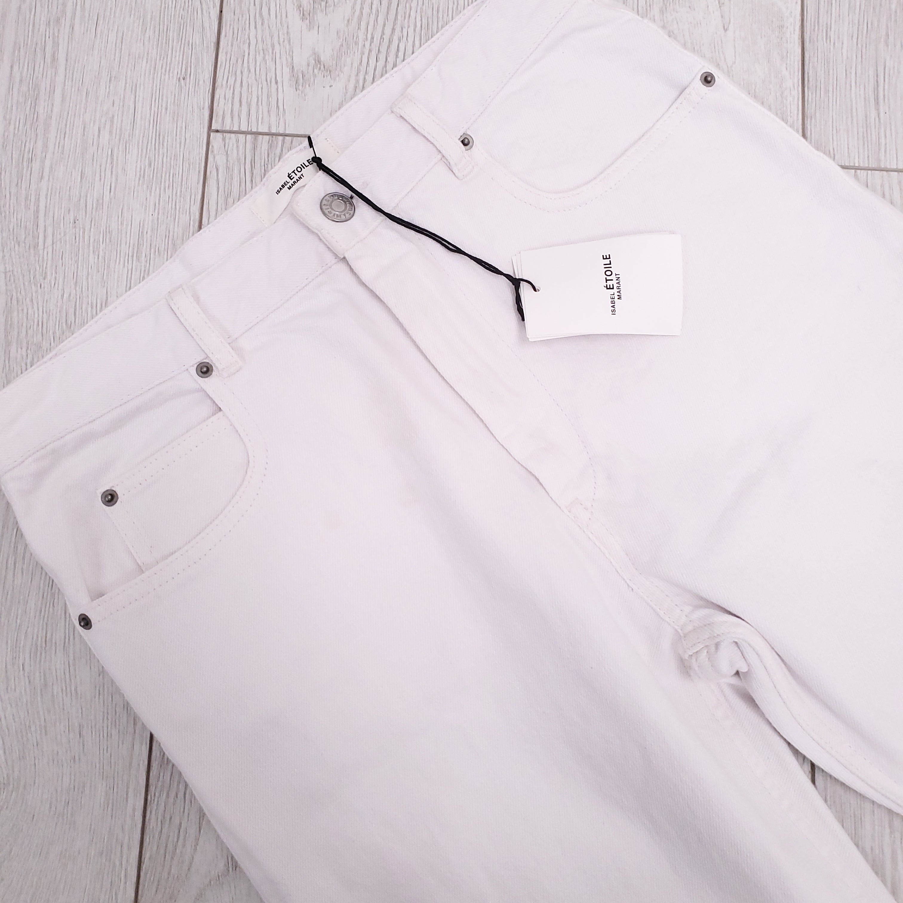 ISABEL MARANT ÉTOILE NEA WHITE JEAN - SIZE 36