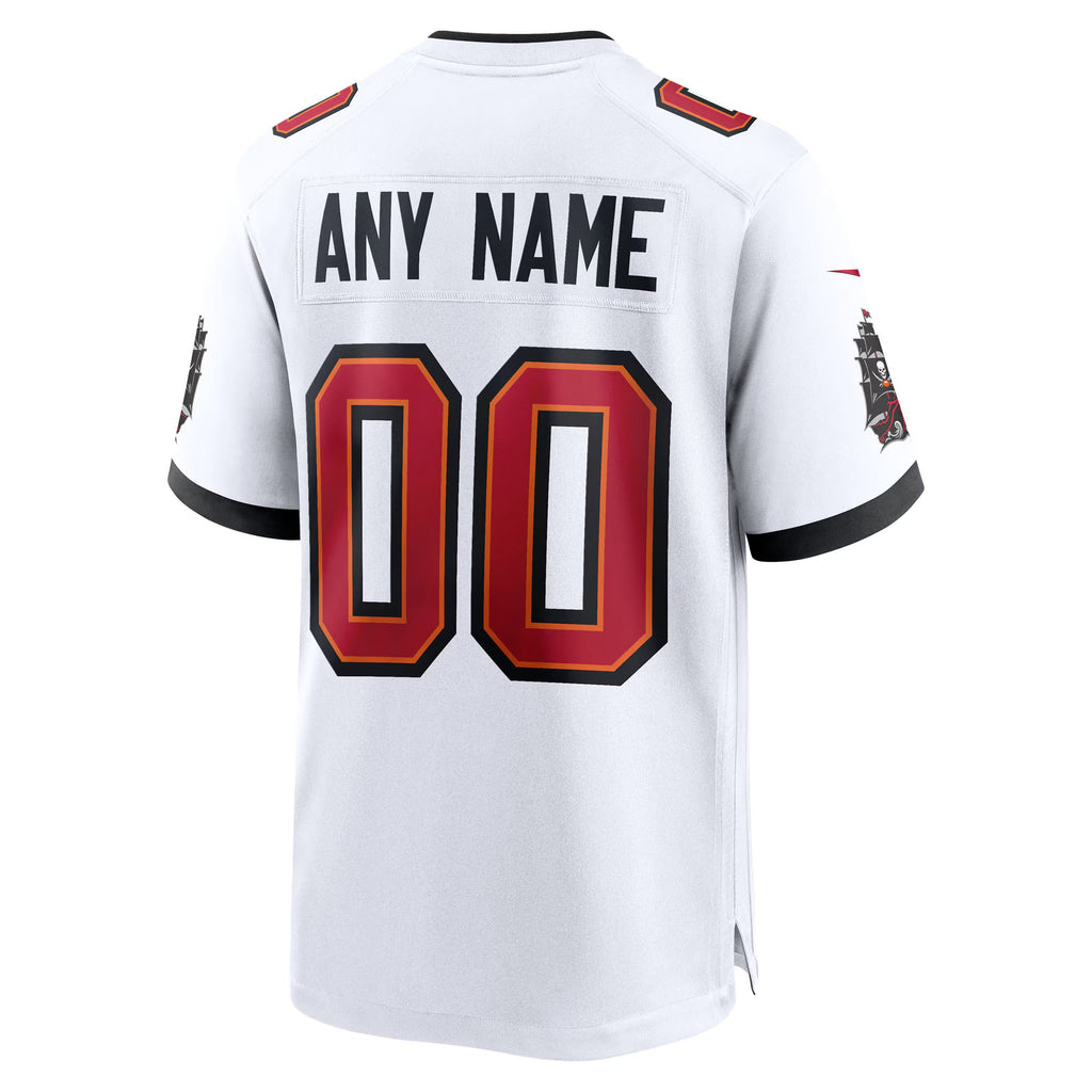 Tampa Bay Buccaneers White 50th Season Custom Game Jersey