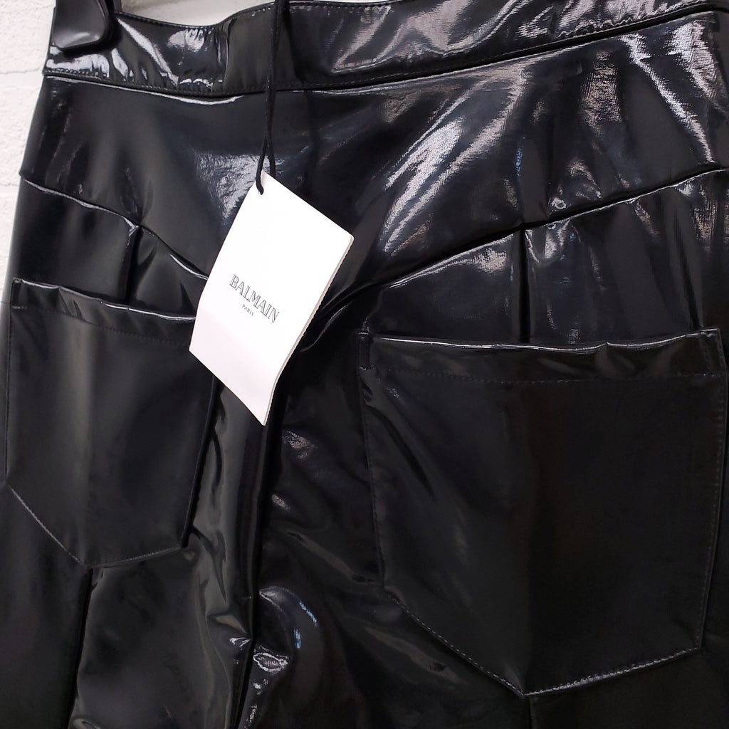 BALMAIN BLACK PANTS - SIZE 36 (FIT LIKE XXS)