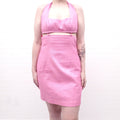 JACQUEMUS PINK CUTOUT DRESS - SIZE 42