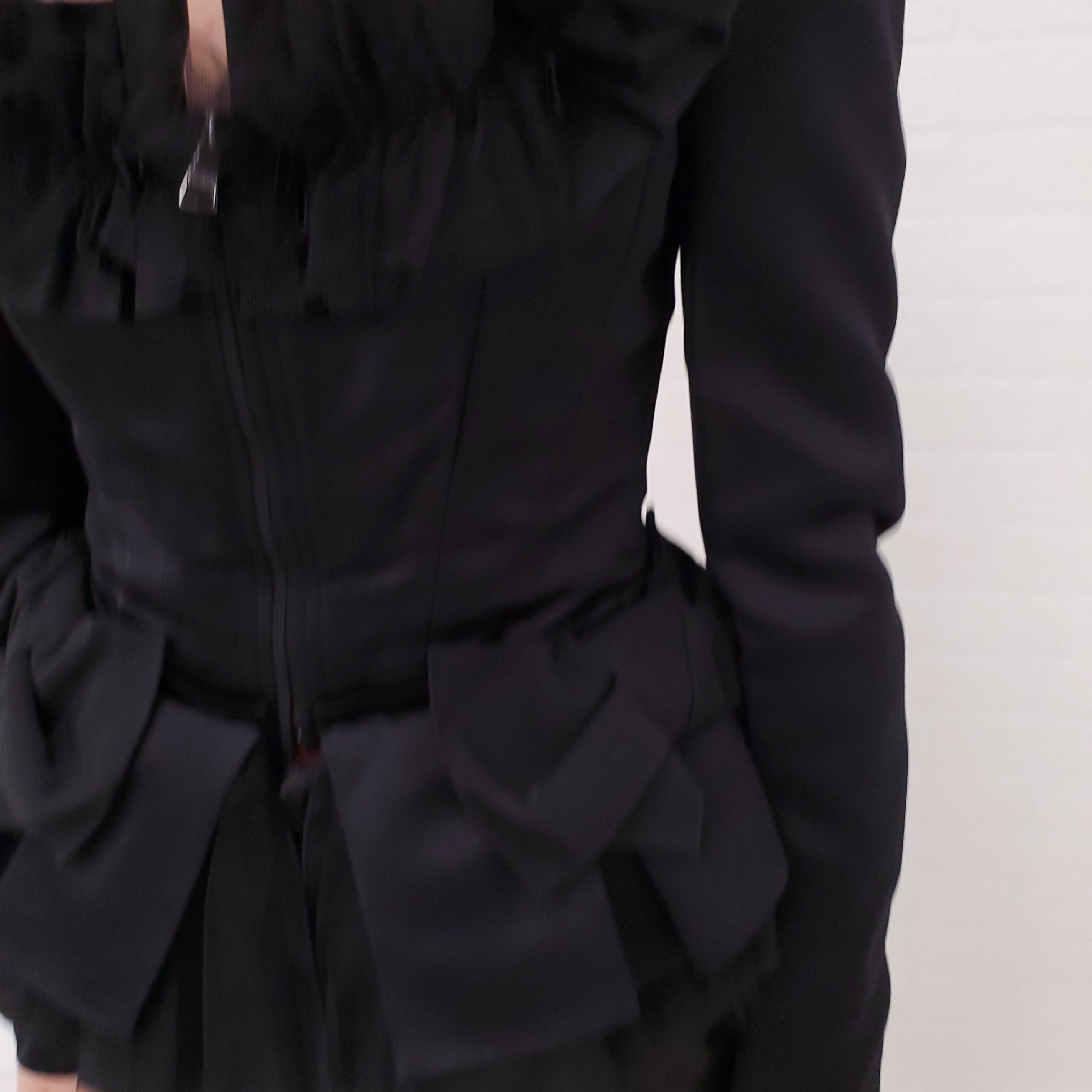 DOLCE & GABBANA BLACK JACKET WITH BOWS - SIZE 38