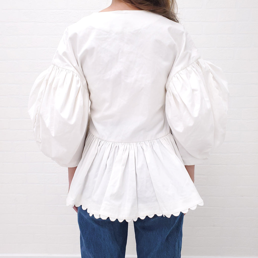 KIKA VARGAS WHITE TOP - SIZE XS