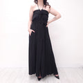 JEAN PAUL GAULTIER BLACK DRESS WITH BUTTONS - SIZE 10