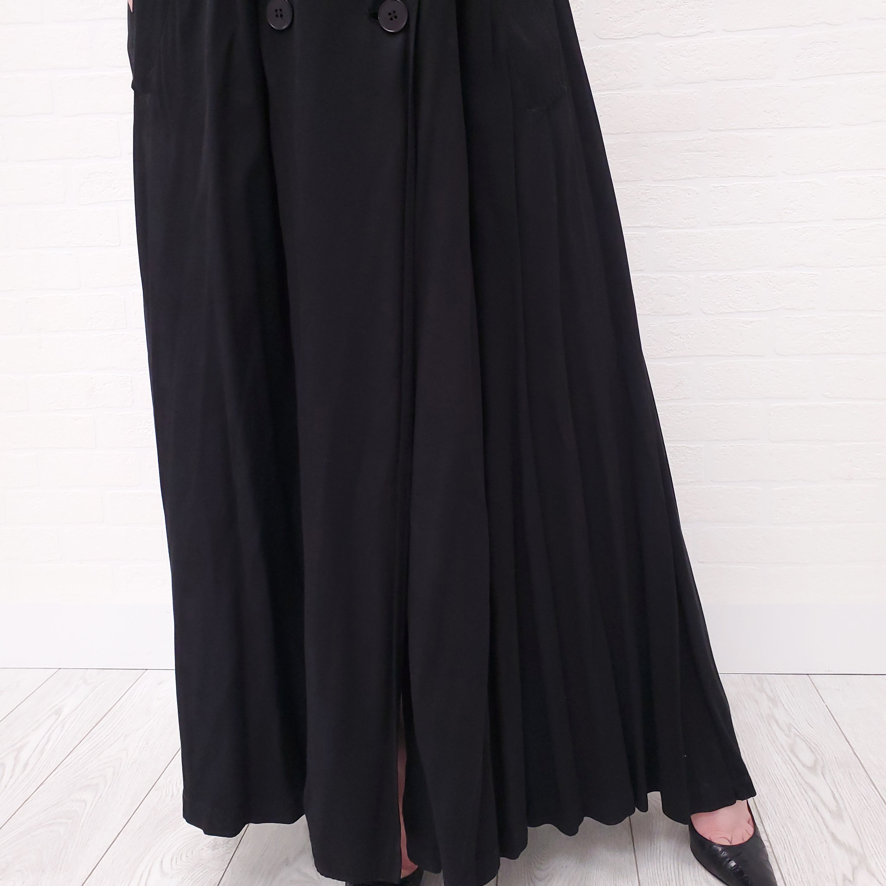 JEAN PAUL GAULTIER BLACK DRESS WITH BUTTONS - SIZE 10