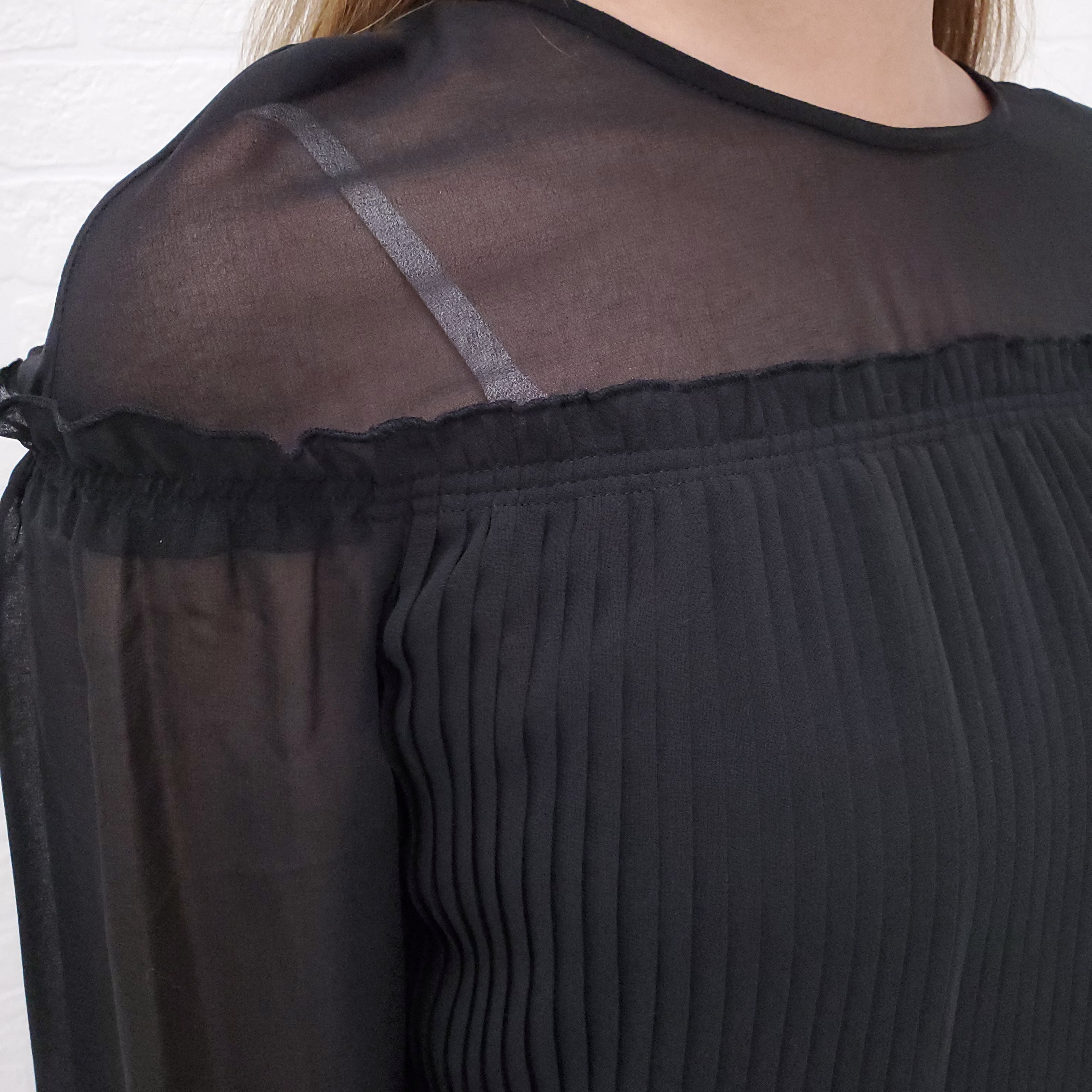 DEREK LAM 10 CROSBY PLEATED DRESS - SIZE 0