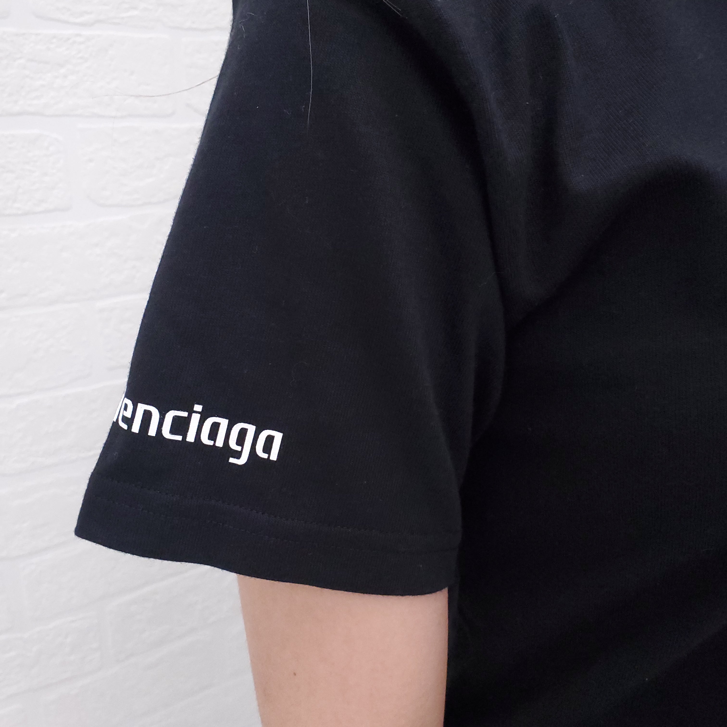 BALENCIAGA 'PLAYSTATION' LOGO T-SHIRT - SIZE XS