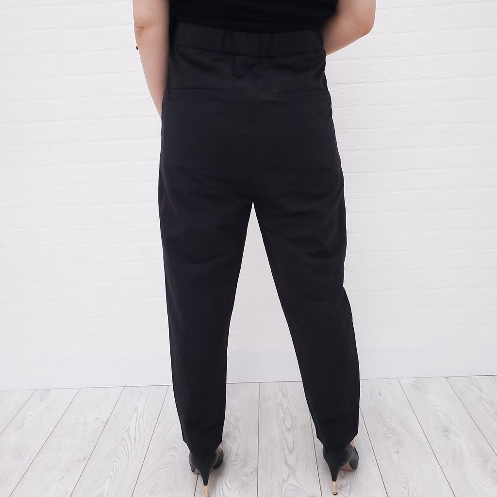 MARNI HIGH WAIST BLACK PANT - SIZE 38 (OVERSIZED)