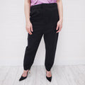 MARNI HIGH WAIST BLACK PANT - SIZE 38 (OVERSIZED)