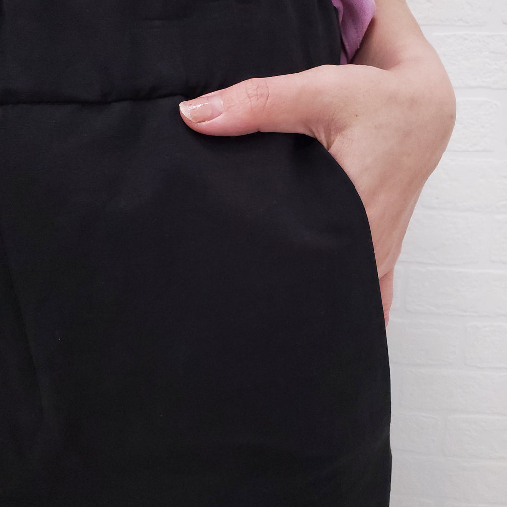 MARNI HIGH WAIST BLACK PANT - SIZE 38 (OVERSIZED)
