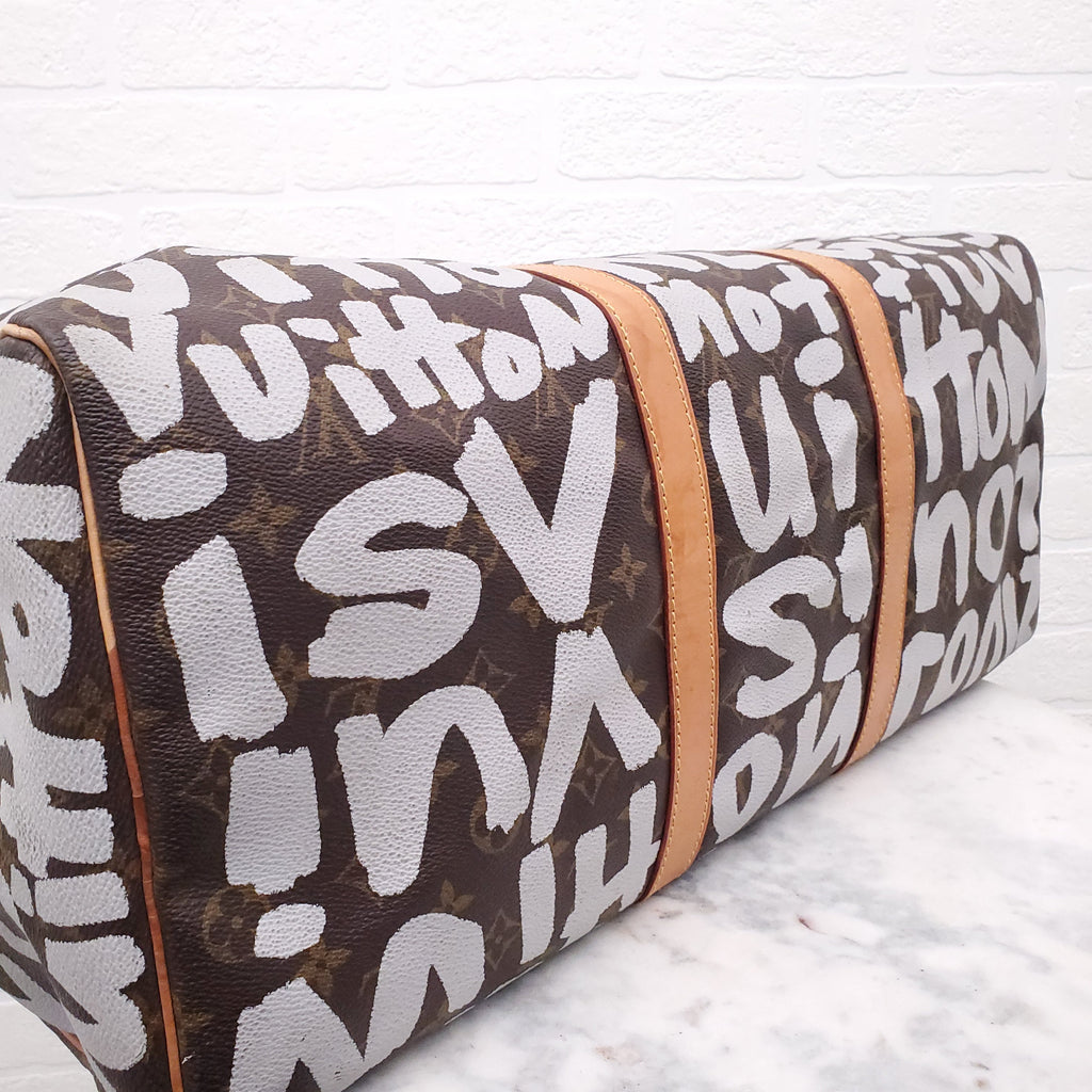 LOUIS VUITTON X STEPHEN SPROUSE 2001 KEEPALL 50 TRAVEL BAG