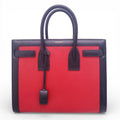SAINT LAURENT RED AND BLACK SAC DE JOUR