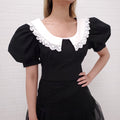 SHUSHU/TONG FRILL COLLAR BLOUSE - SIZE UK 8 (S)