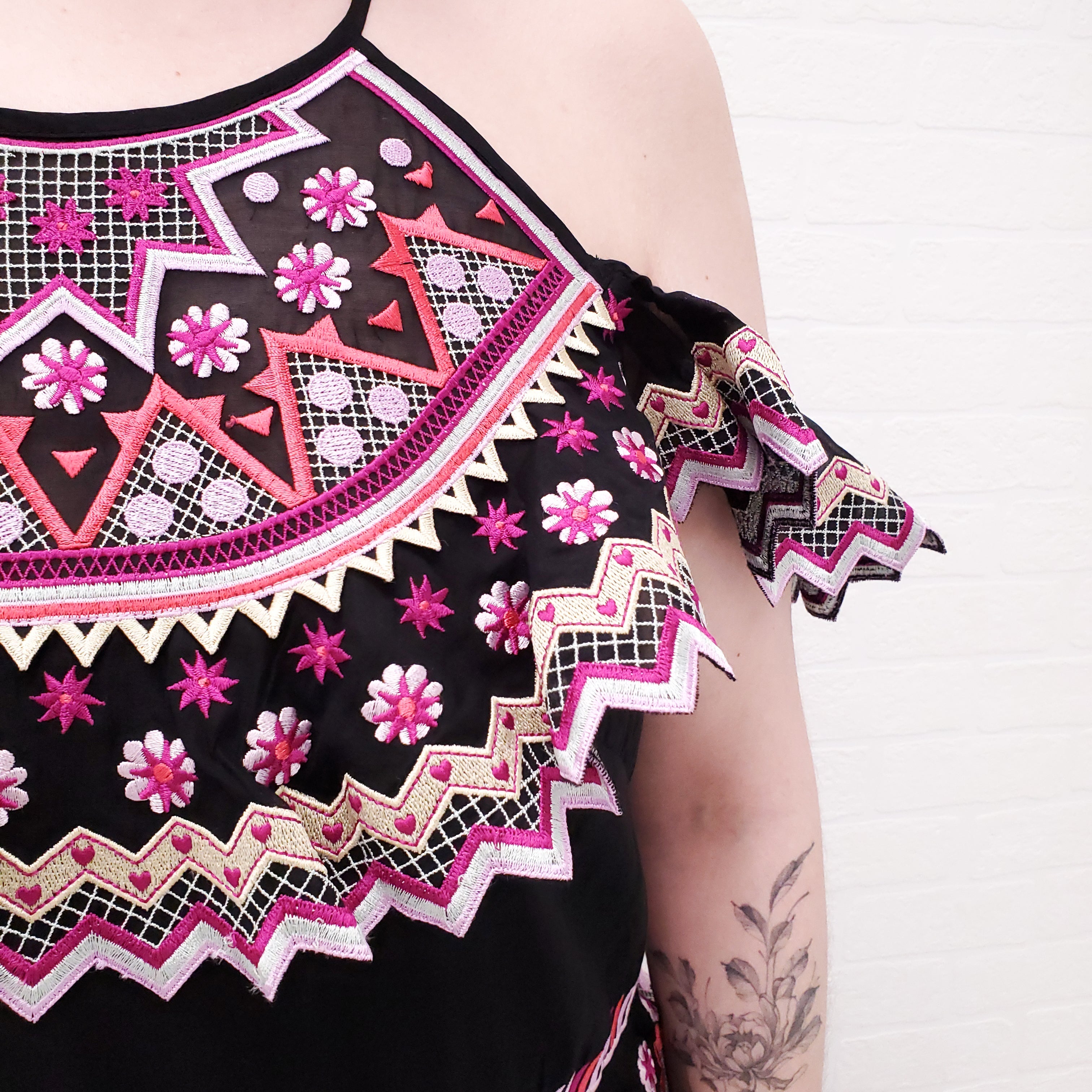 TEMPERLEY LONDON WILDFLOWER DRESS - SIZE 10