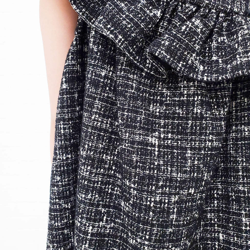 SHUSHU/TONG BLACK WOVEN DRESS - SIZE 12 UK/8 US