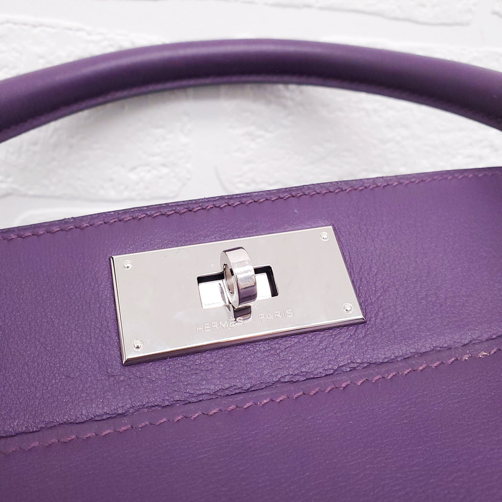 HERMÈS PURPLE TOOLBOX BAG