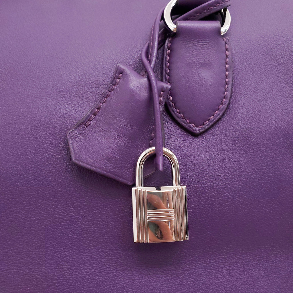 HERMÈS PURPLE TOOLBOX BAG