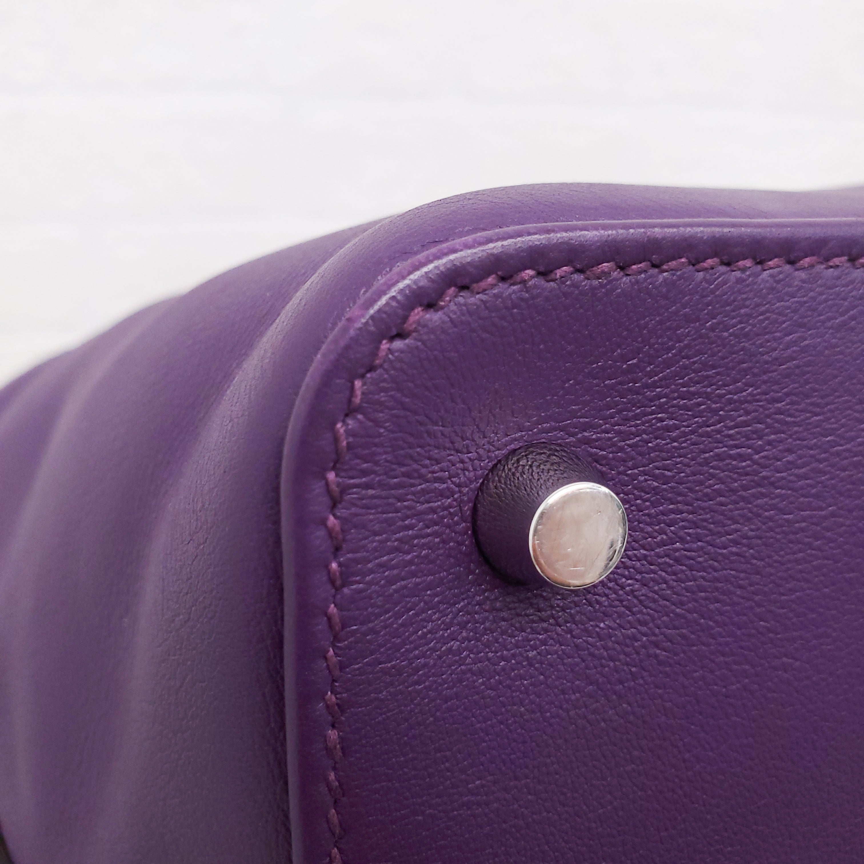 HERMÈS PURPLE TOOLBOX BAG