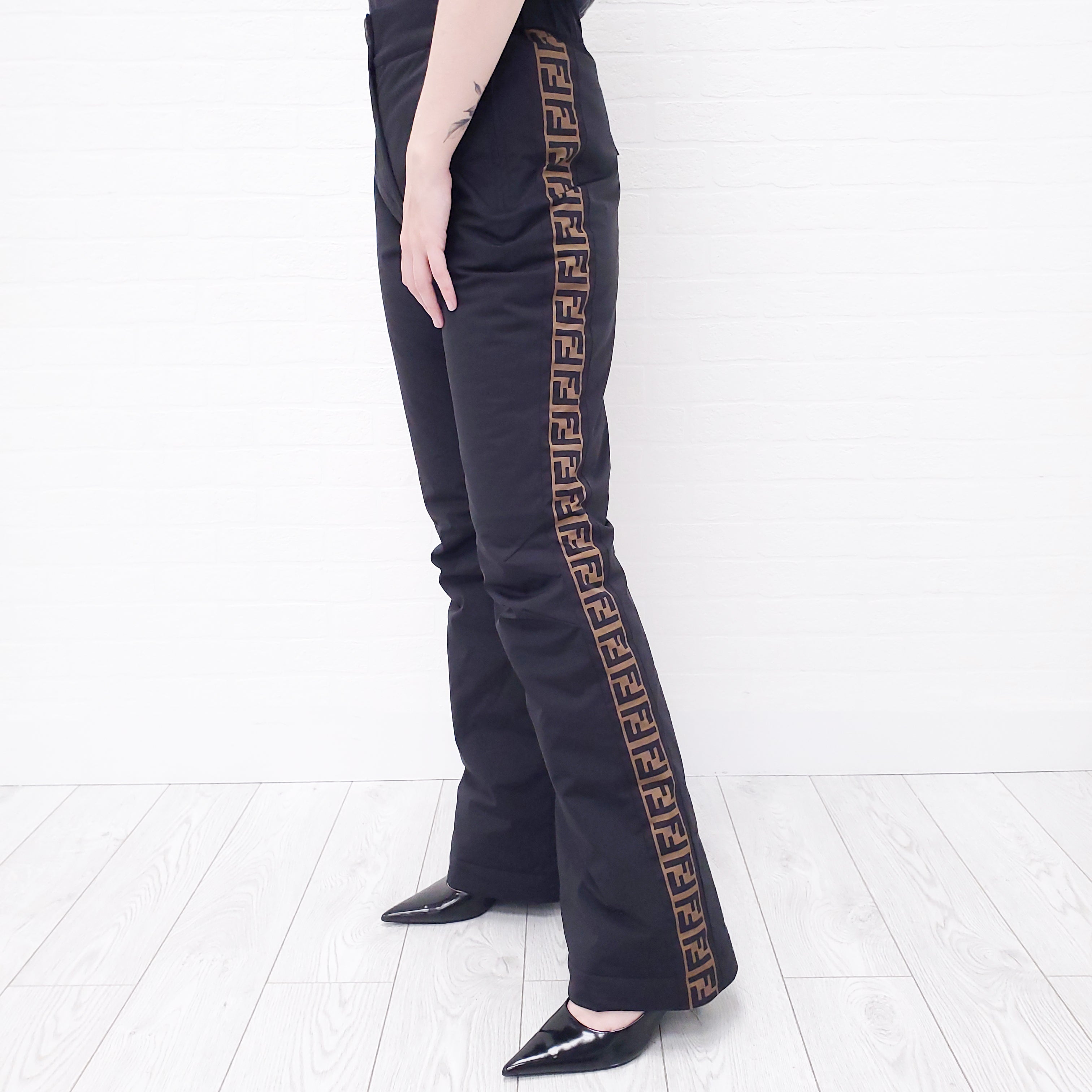FENDI LOGO SKI PANTS - SIZE 46/12