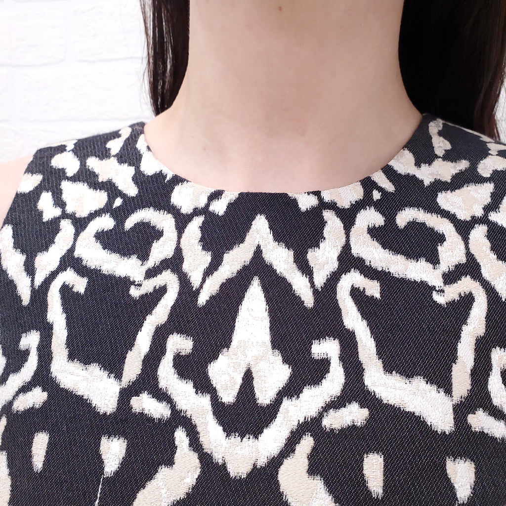 GIAMBATTISTA VALLI LEOPARD PATTERNED A-LINE DRESS - SIZE 44