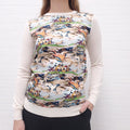 CHRISTIAN DIOR HORSE SILK AND WOOL SWEATER ($3700)- SIZE 36