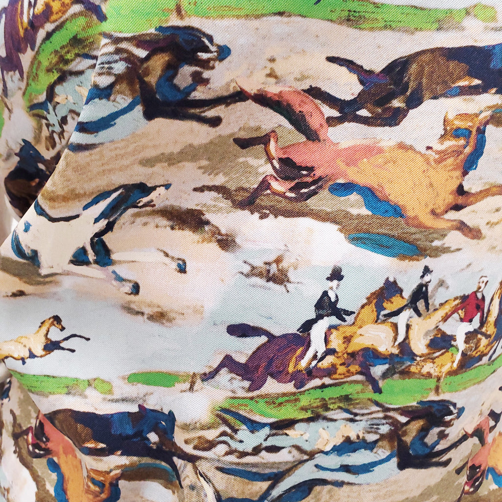 CHRISTIAN DIOR HORSE SILK AND WOOL SWEATER ($3700)- SIZE 36