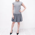 CHANEL BLACK & WHITE BABYDOLL DRESS - SIZE 36