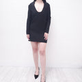 VALENTINO BLACK SCOOP NECK DRESS - SIZE 42
