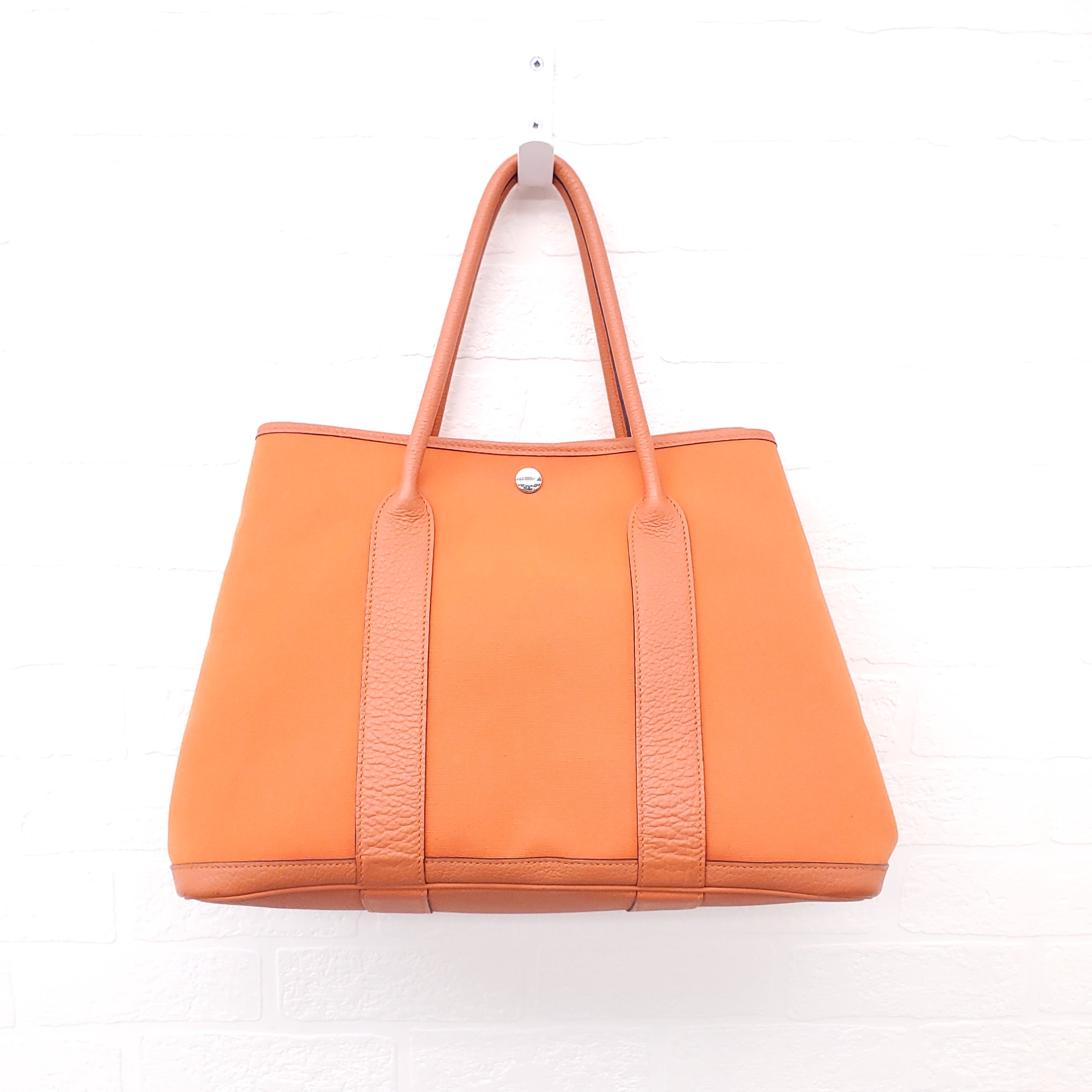 HERMÈS ORANGE GARDEN PM TOTE BAG