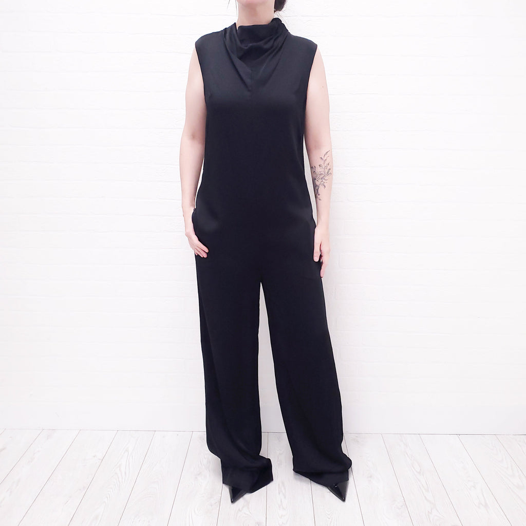 VICTORIA BECKHAM BLACK JUMPSUIT - SIZE 10