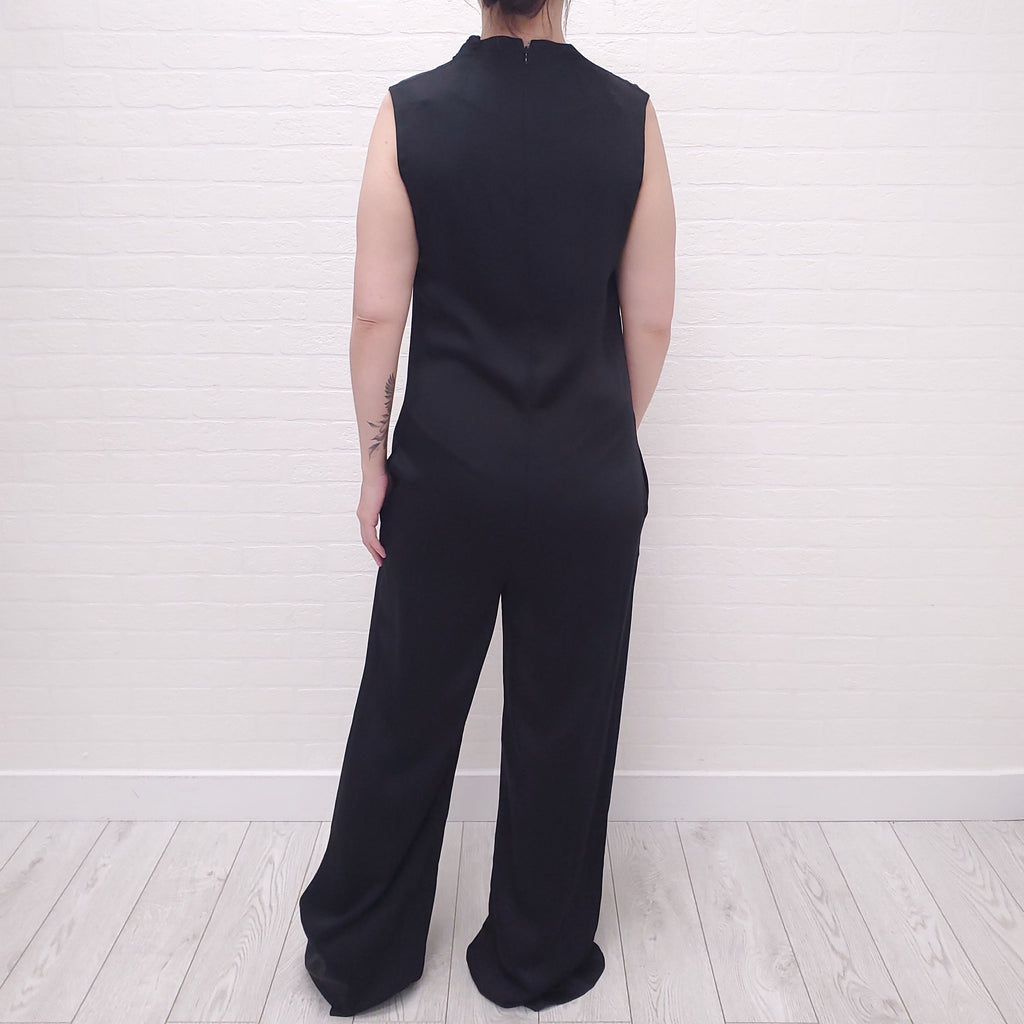 VICTORIA BECKHAM BLACK JUMPSUIT - SIZE 10