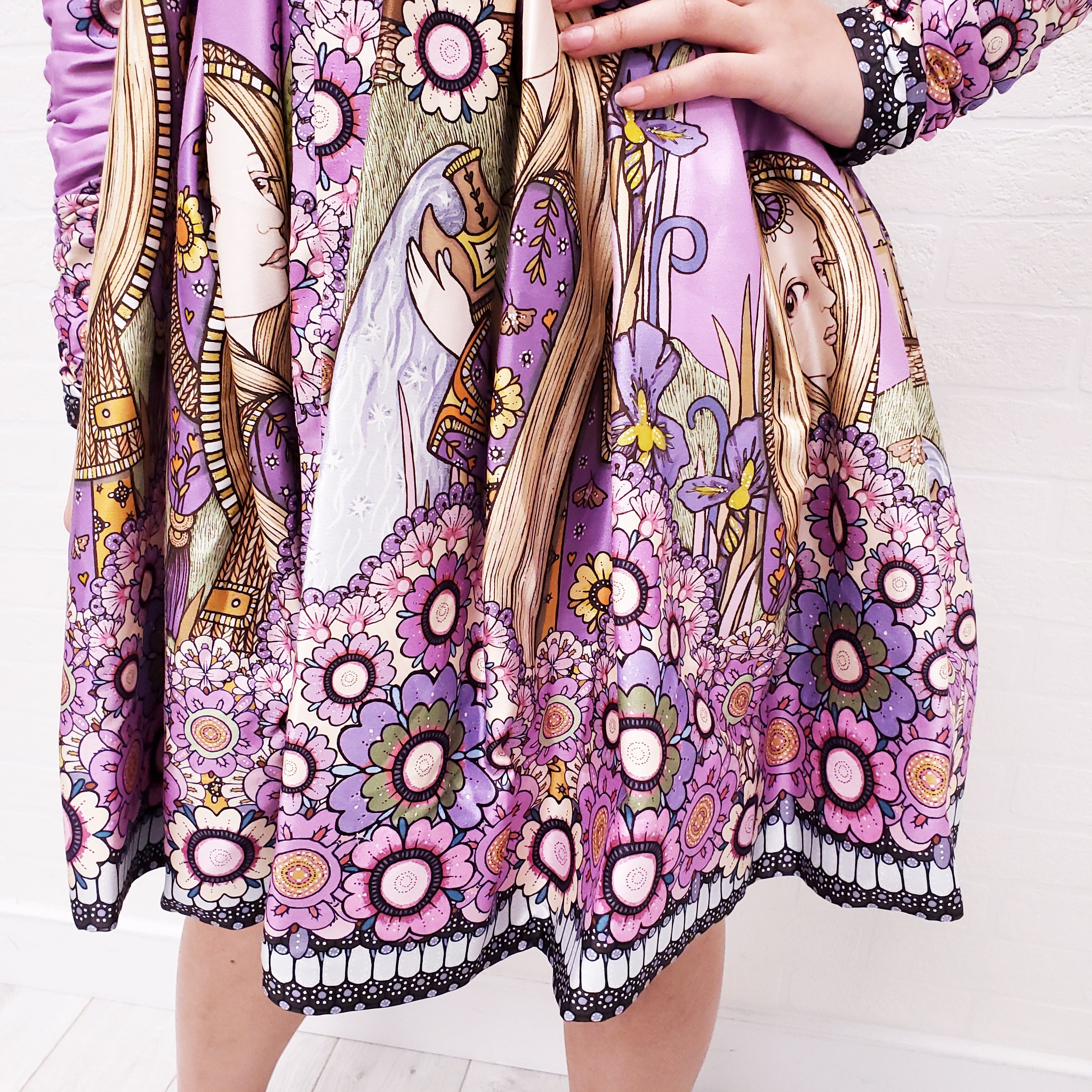 ZIMMERMANN KNOTTED PRINTED SILK DRESS - SIZE 0/XS
