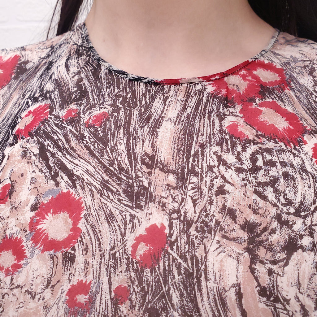 N°21 FLORAL SILK DRESS - SIZE 42