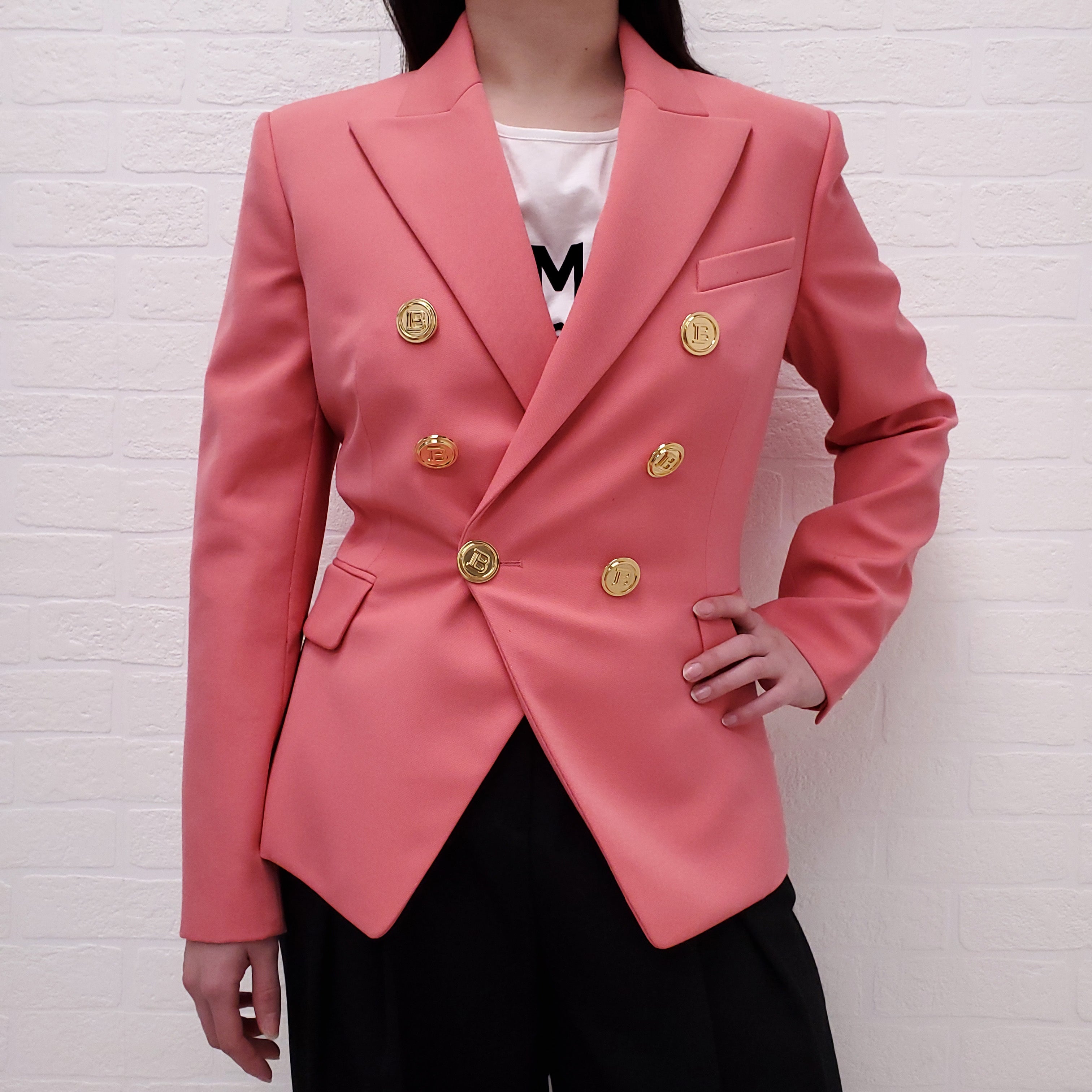 BALMAIN PINK BLAZER - SIZE 38