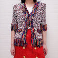 BALMAIN MULTICOLOUR TWEED JACKET - SIZE 36