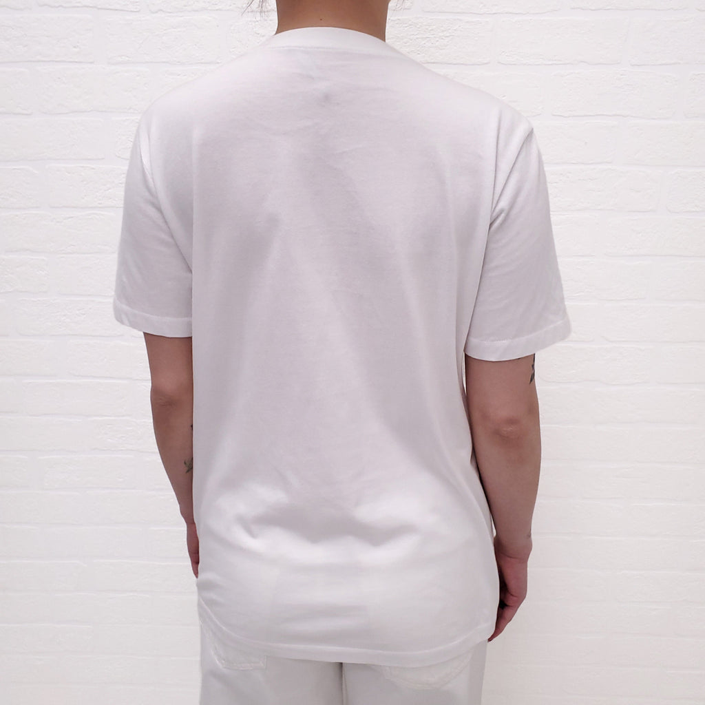 BALMAIN WHITE 'DIE FOR WHAT YOU LOVE' BEADED T-SHIRT - SIZE S
