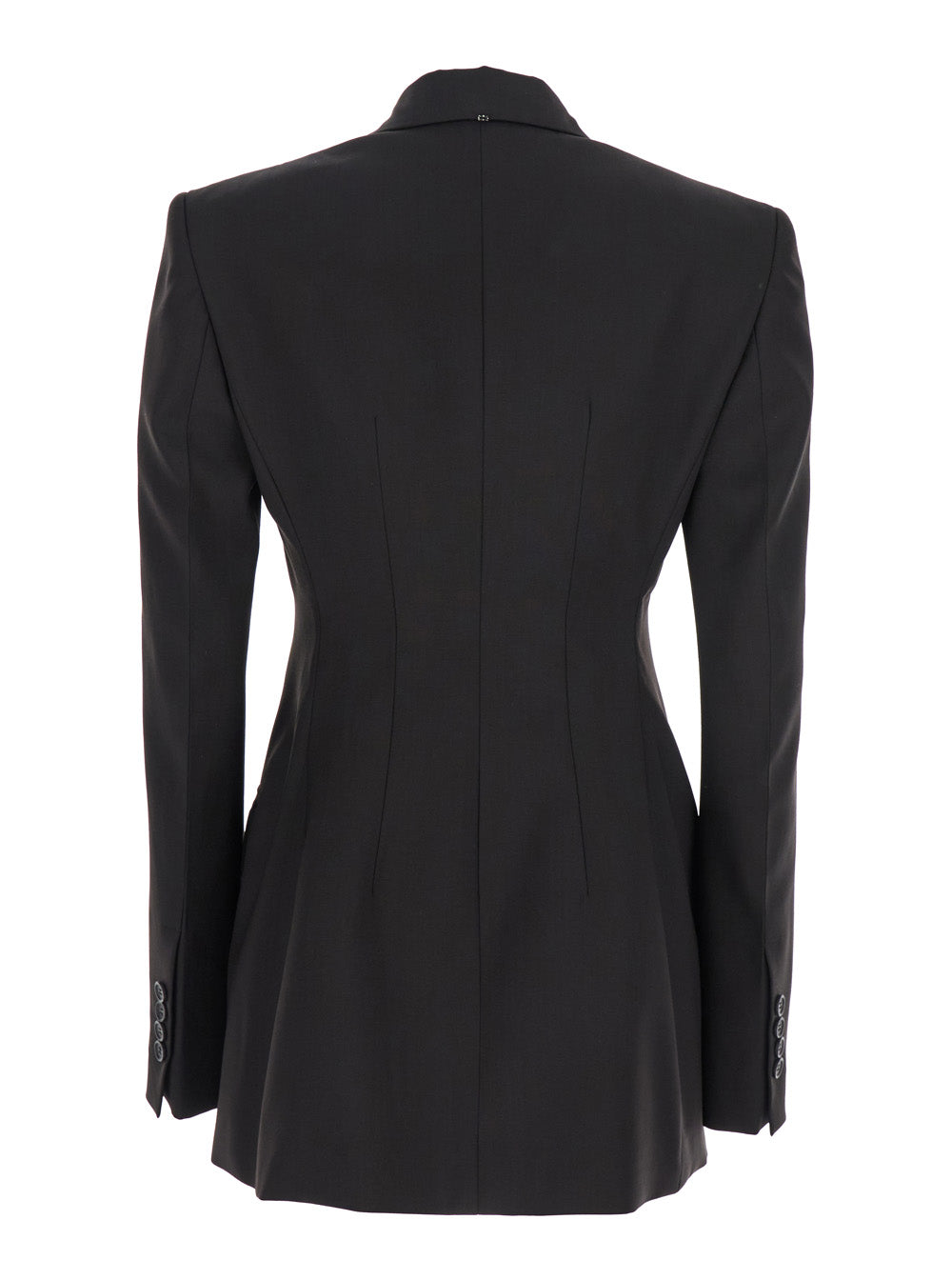 Sportmax Women 'Adamo' Brown Bouble-Breasted Jacket With Peak Revers In Wool Woman