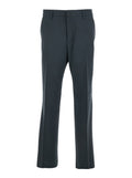 Ami Paris Men Grey Pants With Belt Loops And Front Concealed Closure In Wool Man