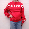 MIU MIU SWEATSHIRT ROSSO - SIZE M