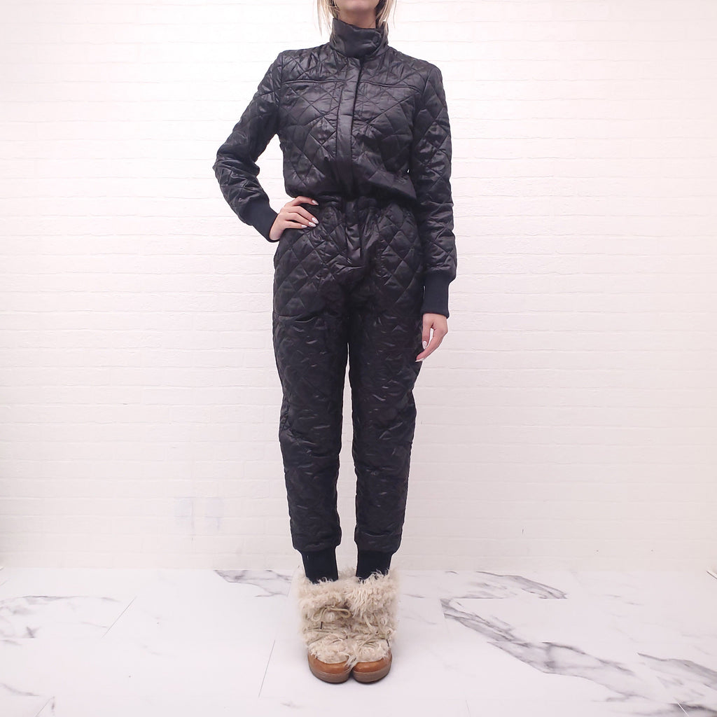 LUXTON QUILTED JUMPSUIT - SIZE L