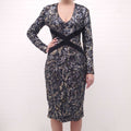 JUST CAVALLI SEQUIN PATTERNED DRESS - SIZE M