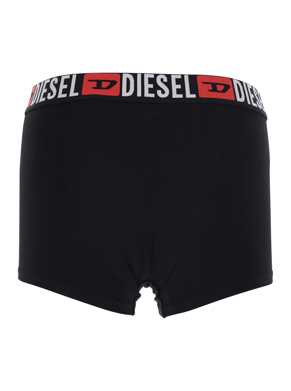 Diesel Men Multicolor Set Of Three Boxer Shorts With Elastic Waist With Logo Lettering In Cotton Stretch Man