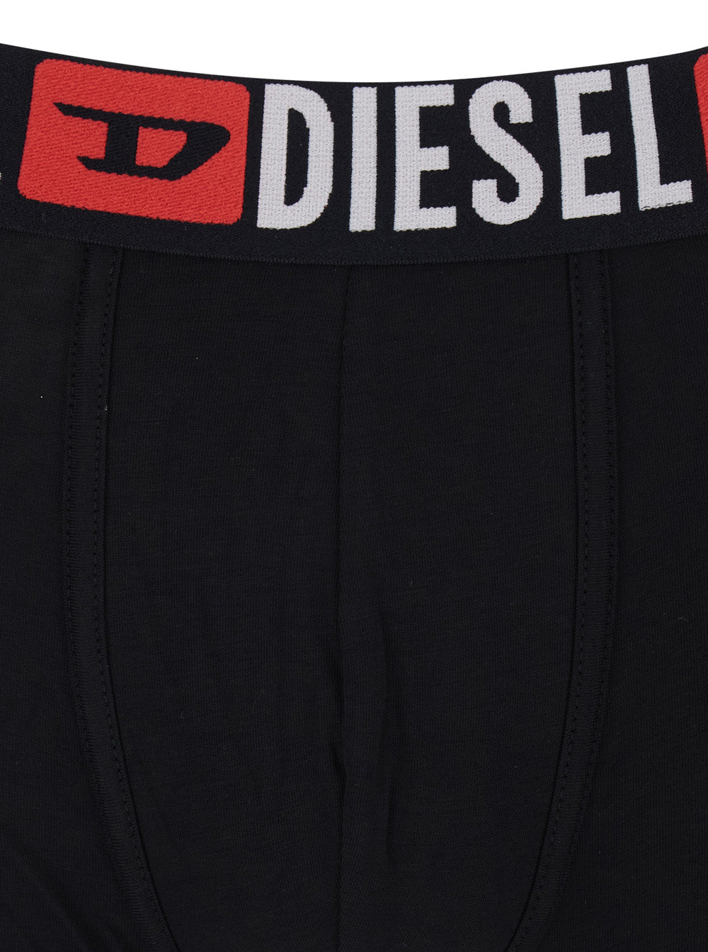 Diesel Men Multicolor Set Of Three Boxer Shorts With Elastic Waist With Logo Lettering In Cotton Stretch Man