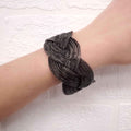 CHANEL GREY WOVEN CUFF