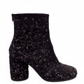 MAISON MARGIELA CRYSTAL ANKLE BOOTS WITH BLOCK HEEL - SIZE 39