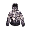 MONCLER LEOPARD JACKET WITH CINCH DETAIL & LOGO - SIZE 3 (M)