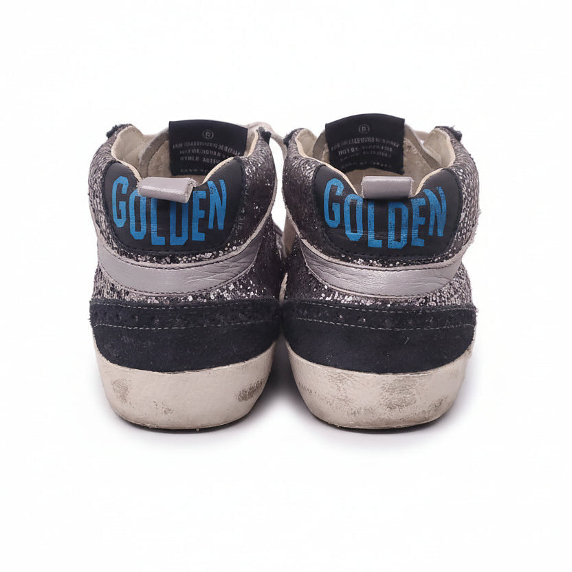 GOLDEN GOOSE MID STAR SEQUIN WITH LEOPARD STARS  - SIZE 37