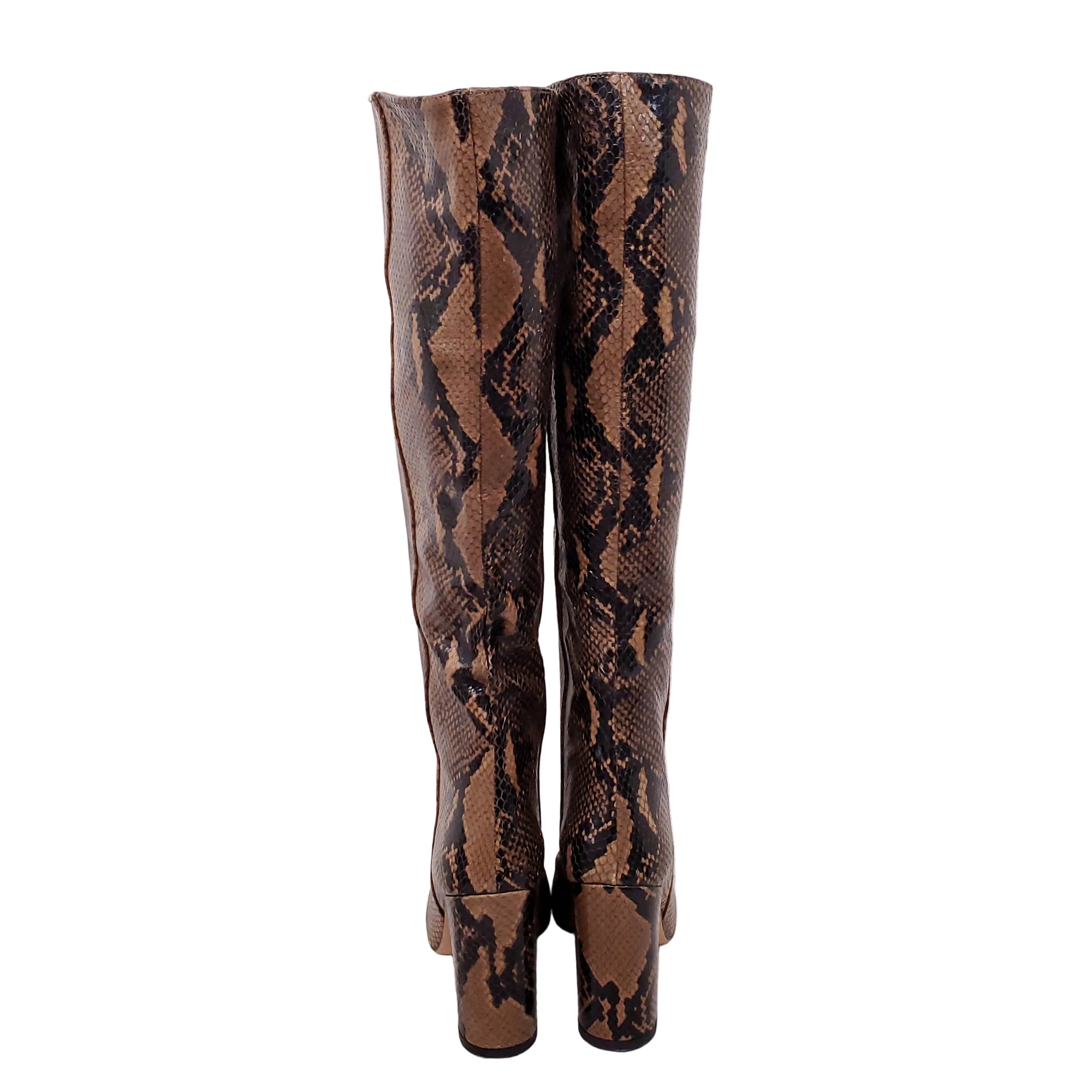 PARIS TEXAS SNAKESKIN BOOTIES - SIZE 37
