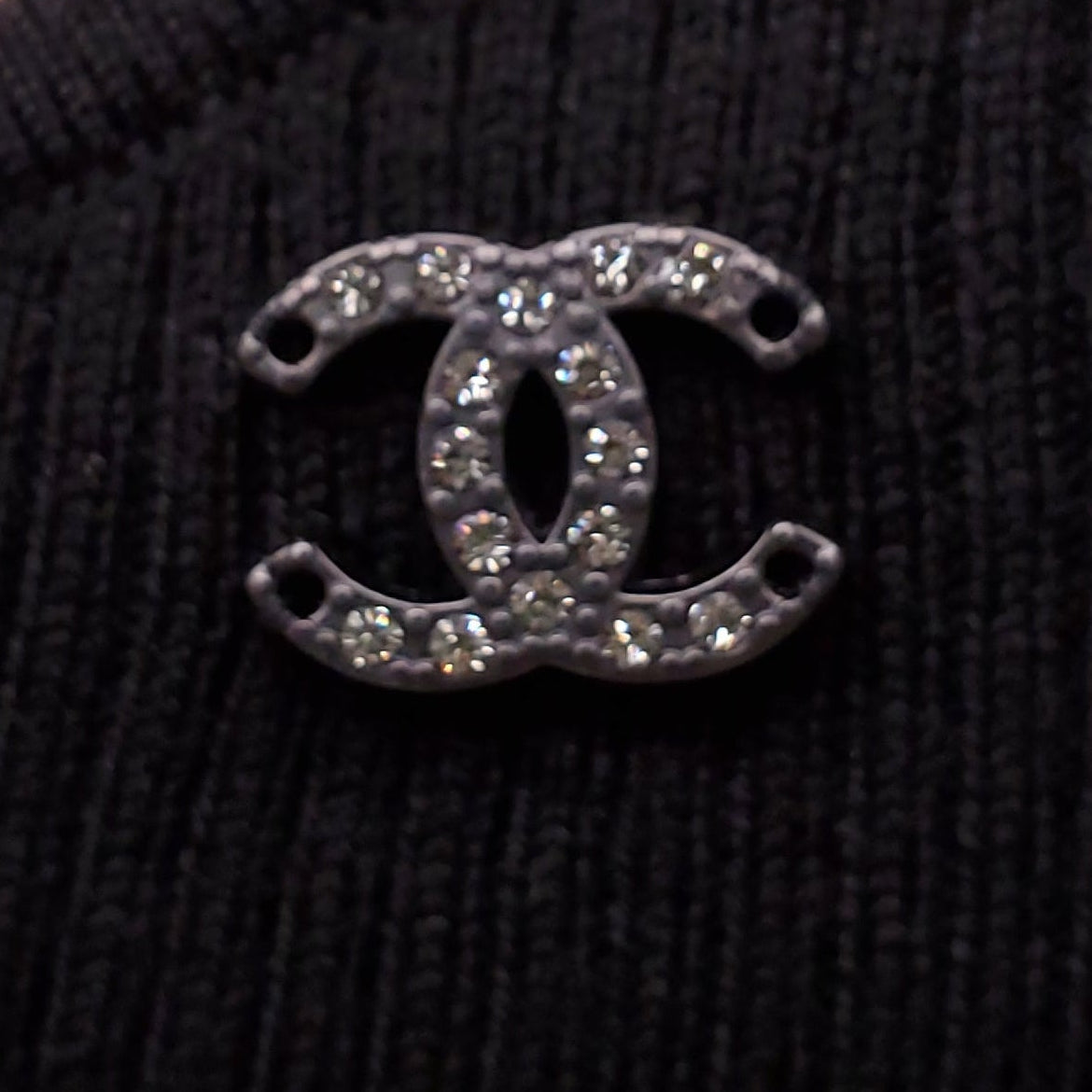 CHANEL BLACK GOWN WITH BOW - SIZE 36
